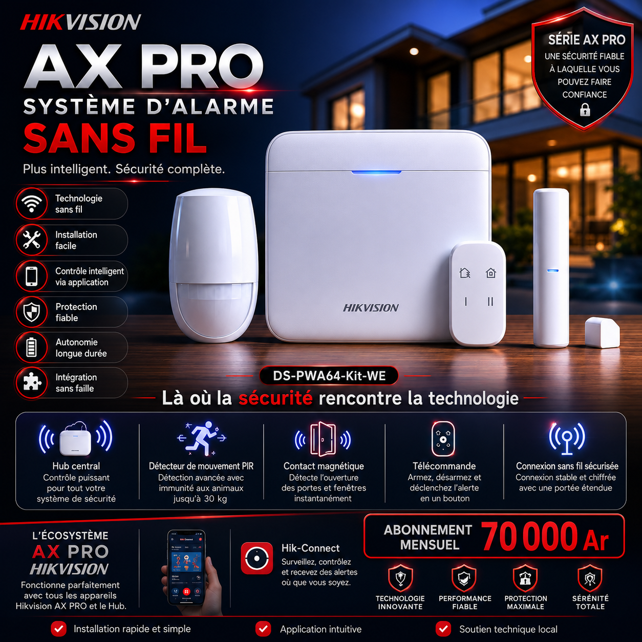 Hikvision AX PRO : système d’alarme sans fil